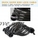 MYQUEEN Bike Lock Cable  4 Feet or 6 Feet Combination Bike Lock with Mounting Bracket  Resettable Self Coiling Cycling Security Bicycle Locks  1/2 inch Diameter - B073TWXQ15